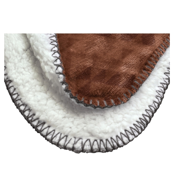 COPY - Yellowstone Sherpa Silk Touch Reversible Large Blanket 60 x 70 ends 11-2… - Picture 3 of 5